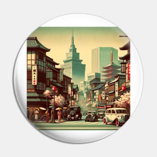 Retro Tokyo Japan Pin