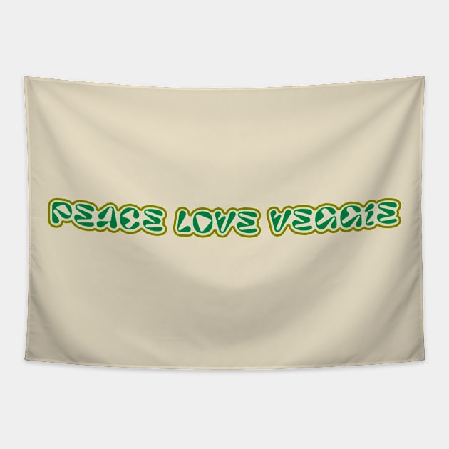 Peace Love Veggies Tapestry by DNS Vietnam LocalBrand