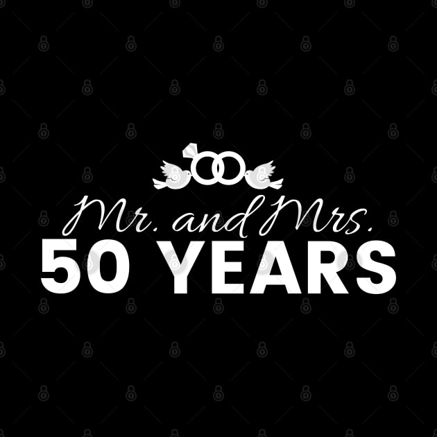 50th Wedding Anniversary Couples Gift by Contentarama