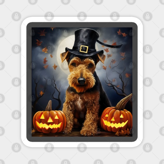 Welsh terrier Halloween Magnet by NatashaCuteShop