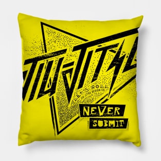 Let's Roll Jiu-Jitsu Never Submit Apparel Pillow