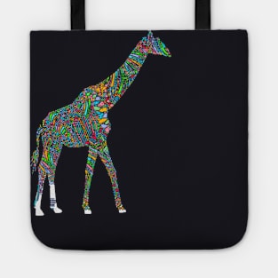 Giraffe Lover Shirt Animal Print Tote