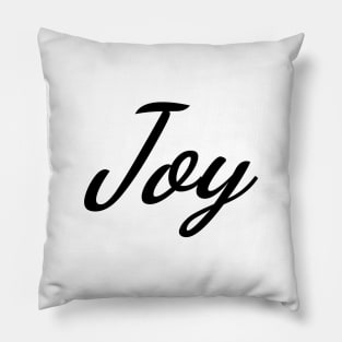 Joy Typography Art Minimal Design Pillow