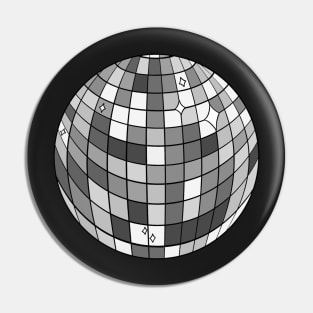 Silver Disco Ball Pin