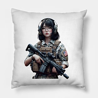 Tactical Girl Pillow