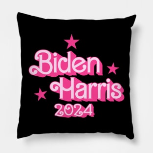 Biden Harris 2024 For President Barbie Version Pillow