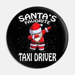 Santas Favorite Taxi Driver Christmas Pin