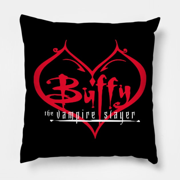 Buffy the Vampire Slayer Gothic Heart Pillow by Mendozab Angelob