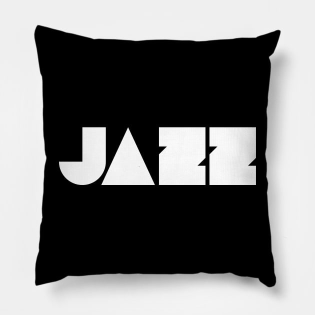 Jazz Bold Geomtric logo Pillow by lkn