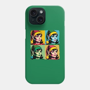 Elf Woman In Pop Art Style - Christmas Elf Phone Case