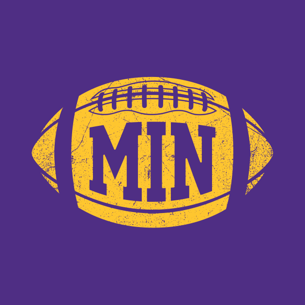 MIN Retro Football - Purple by KFig21