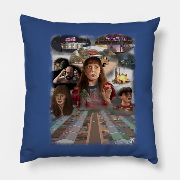 My season 4 themed poster Pillow by Popoffthepage