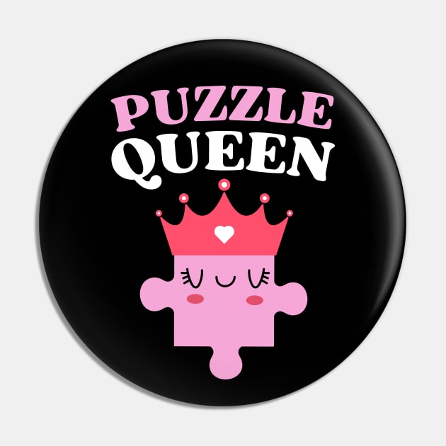 Jigsaw Puzzle Queen Pin by Illustradise