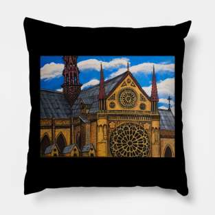 Notre Dame Cathedral Pillow