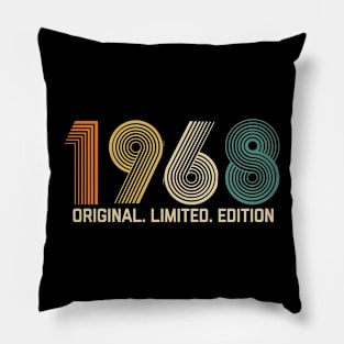 Vintage 1968 Birthday Retro 1968 For Men Women born in 1968 Pillow