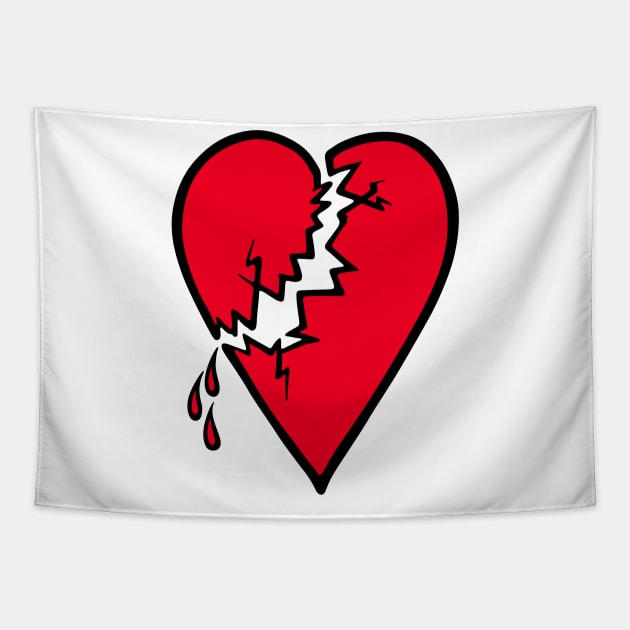 Broken Heart Tapestry by Billmund