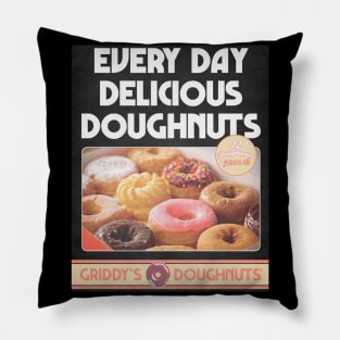 Griddy's Doughnuts Pillow