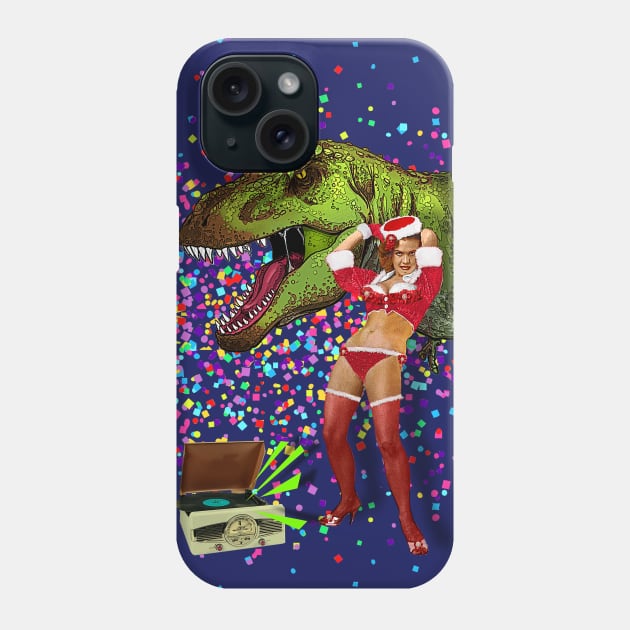 Jurassic Wild Christmas Party Phone Case by PrivateVices