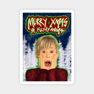 Merry Christmas Ya Filthy Animal - Home Alone Magnet