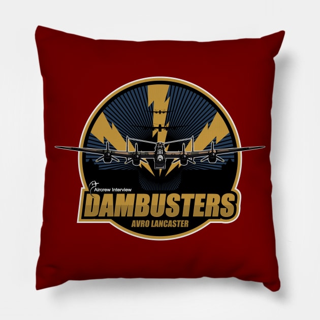 RAF 617 Squadron Dambusters Pillow by Aircrew Interview