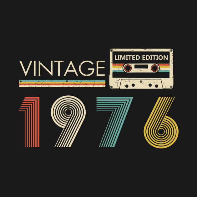 Vintage 1976 Limited Edition Cassette 48th Birthday by Kontjo