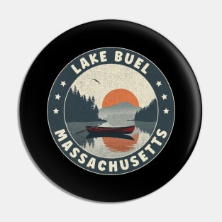 Lake Buel Massachusetts Sunset Pin