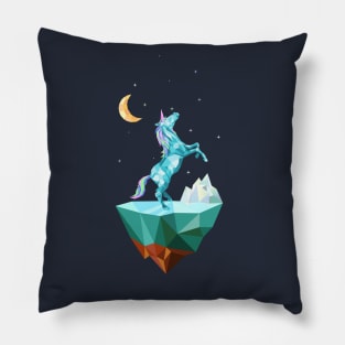 unicorn howling Pillow