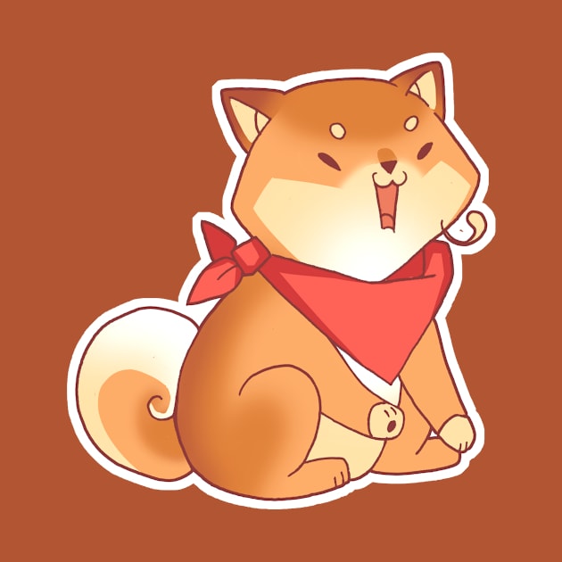 Rude Shiba Dog 4 - Burps by floralfrolic