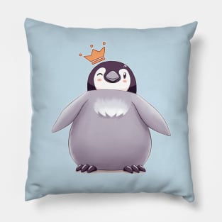 Emperor Penguin Chick 2 (Plain) Pillow