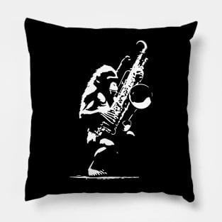 monkey jazz Pillow