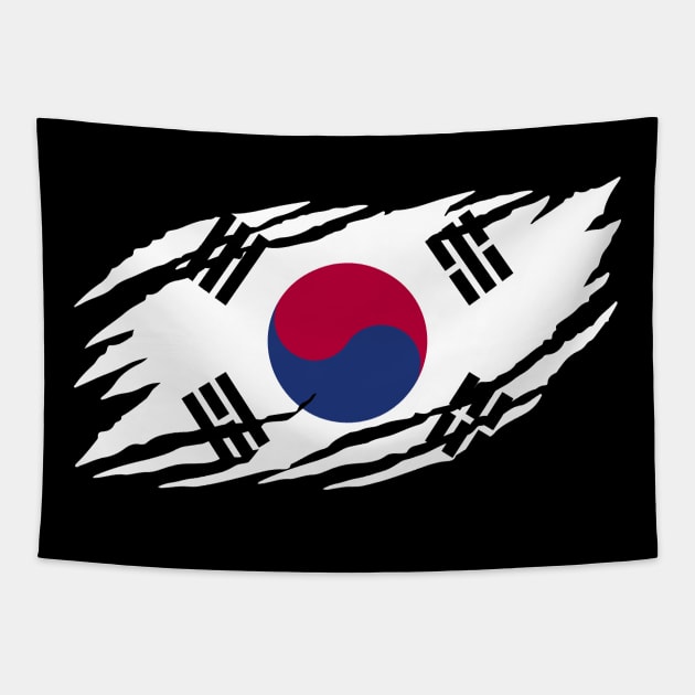 south korea flag Tapestry by s4rt4