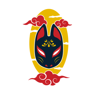 Japanese kitsune mask T-Shirt