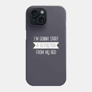 Don´t Look Back in Anger, silver Phone Case