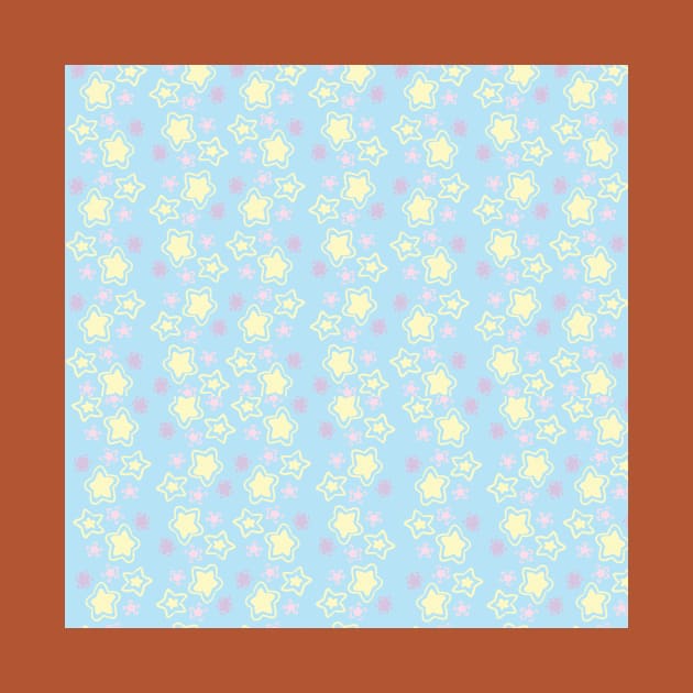 Pastel Stars Pattern by SaganPie