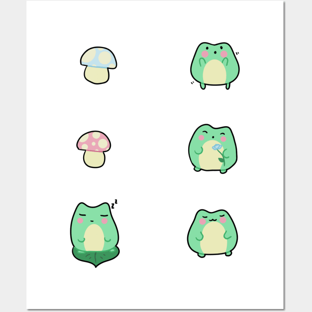 Kawaii Frogs - Frog - Posters and Art Prints