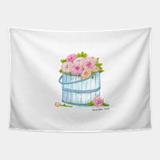 Pail of Roses Tapestry