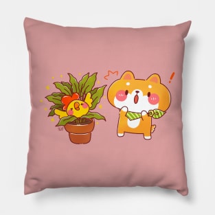 Surprised Shiba Inu Pillow