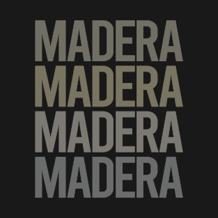 Gray Text Art Madera T-Shirt