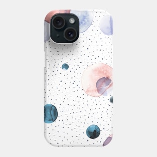 Pocket - Speckled Watercolor Circle Dots Phone Case