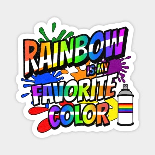 Rainbow Is My Favorite Color Pride Shirt Magnet