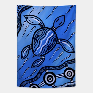 Aboriginal Art - Turtle New Tapestry