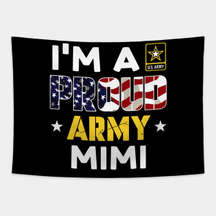 I'm a Proud Army MIMI USA American Flag Family Solider Tapestry