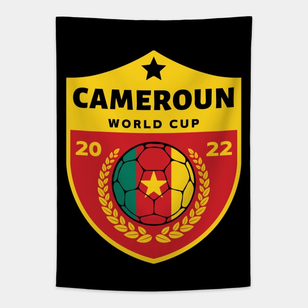 Cameroon Football Tapestry by footballomatic