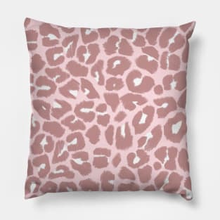 Blush Pink Leopard Print Pillow