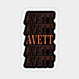 Retro Gifts Name Avett Personalized Styles Magnet