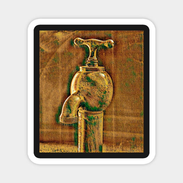 Brass Tap#2 Magnet by RJDowns