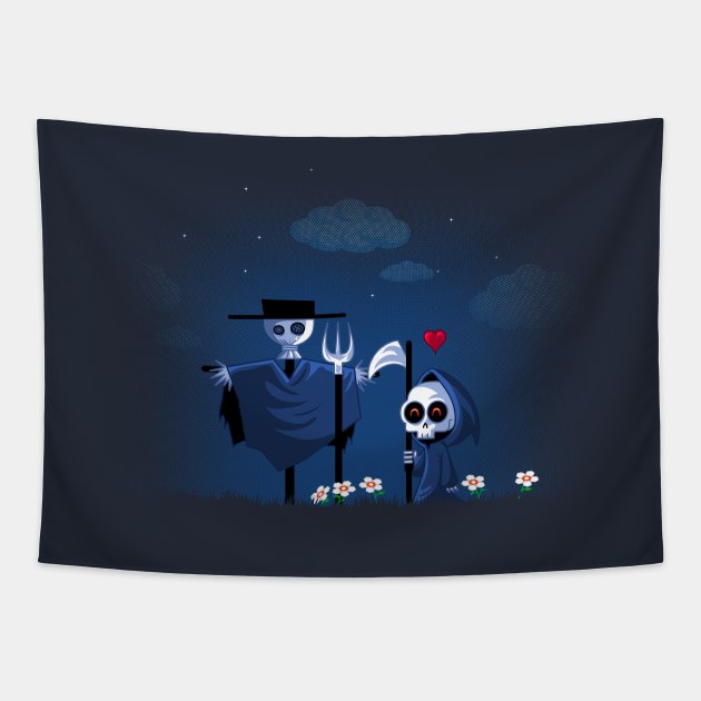 Death in Love Tapestry by Vinsse