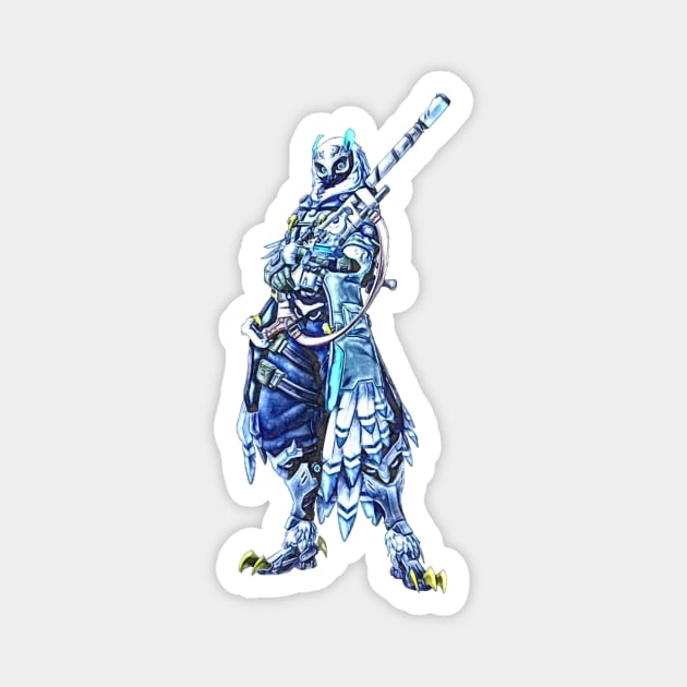 Overwatch Ana, Snow Owl Magnet by Green_Shirts