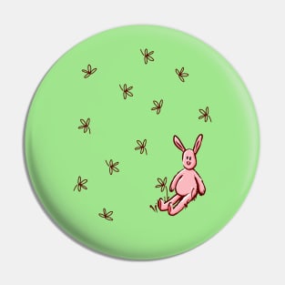 Bunny and Flower Pin