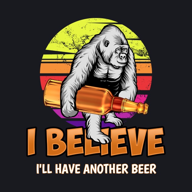 Bigfoot Beer Humor Funny Drinking Quote Funny Cryptozoology by GigibeanCreations